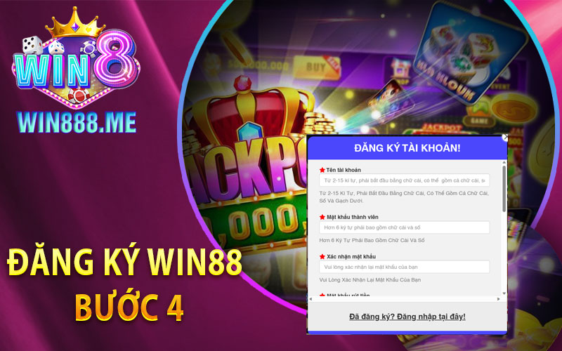 Đăng Ký Win88 Bước 4