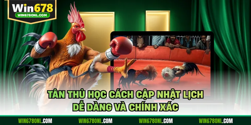 Lịch Thi Đấu WS168 - Cập Nhật Các Giải Đá Gà Lớn Hàng Ngày 4 Tân thủ học cách cập nhật lịch dễ dàng và chính xác